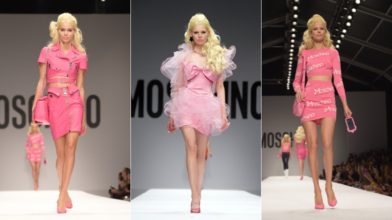 Illustration for article titled Moschino's Spring Collection: An Entire Barbie Dream-Wardrobe
